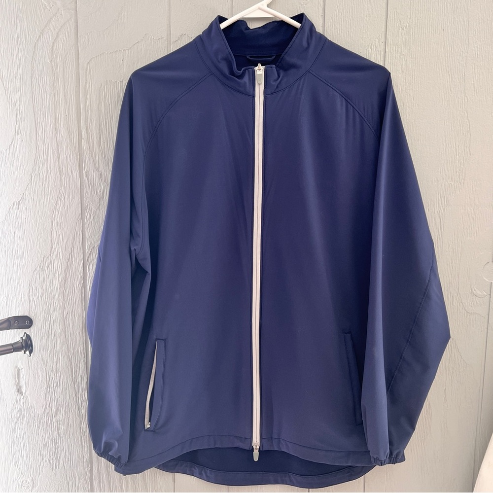 Peter Millar Large Men’s Navy Full-Zip lightweight Jacket